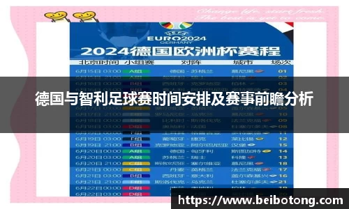 德国与智利足球赛时间安排及赛事前瞻分析